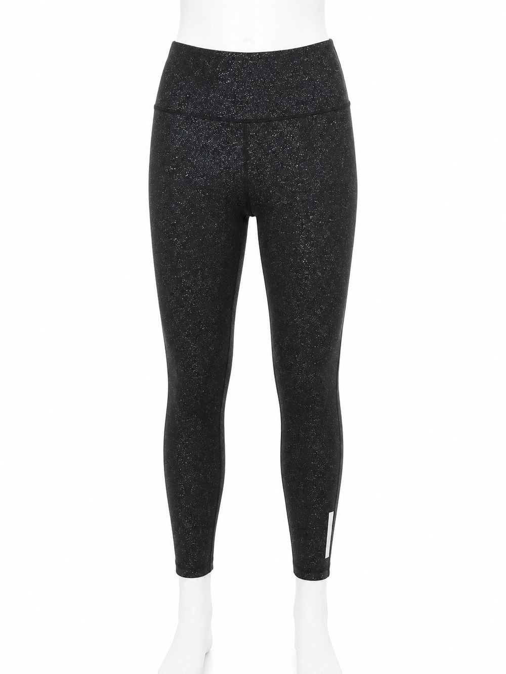 ZYIA Active Black Reflective Mirage Light n Tight Hi-Rise 7/8 Leggings 24" 8-10